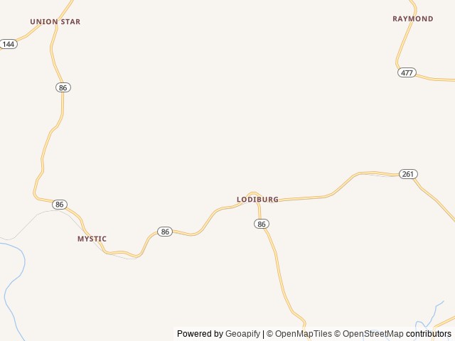 Map of Country Roads RV Park Irvington location at Irvington, KY, United States