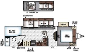 2016 Forest River RV Flagstaff Super Lite 27BEWS