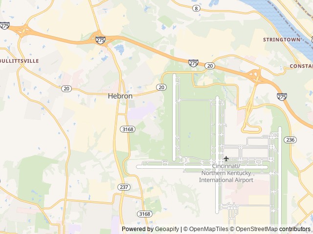 Map for 2023 Jay Flight 26BHS near Hebron, OH
