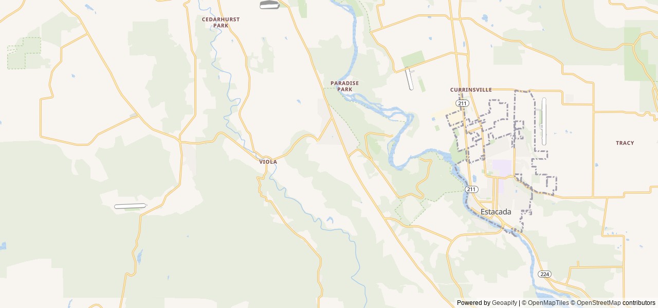 Map for 2023 Coachmen RV Freelander 22XG Chevy 3500 near Estacada, WA