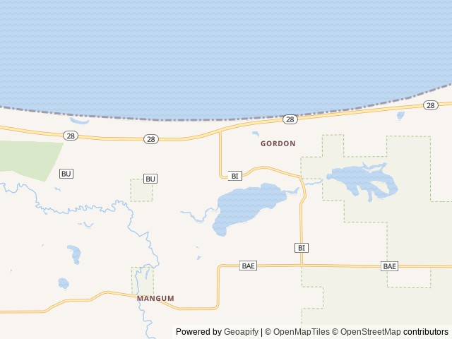 Map of Ojibwa Casino RV Park Marquette location at Marquette, MI, United States