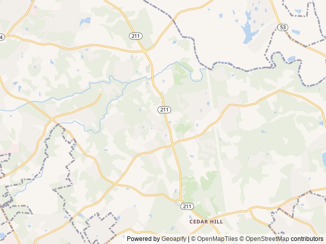 Map of County Line location at Winder, GA, United States