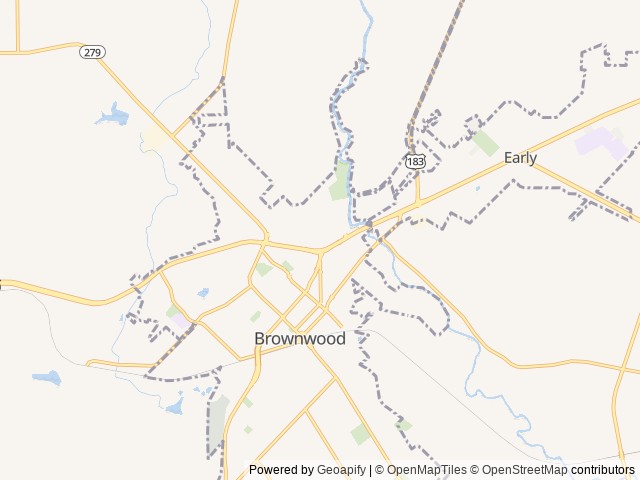 Map of Riverside Park RV location at Valera, TX, United States