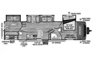 Sporttrek w/ Bunkroom; Bath & Half; Delivery $85.