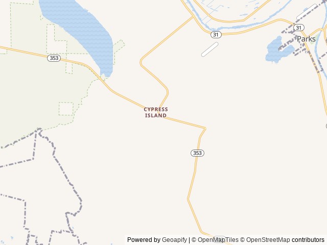 Map of Bon Temps RV Park location at St. Martinville, LA, United States