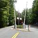 Goose Point entrance kiosk with opening and closing gate arms.