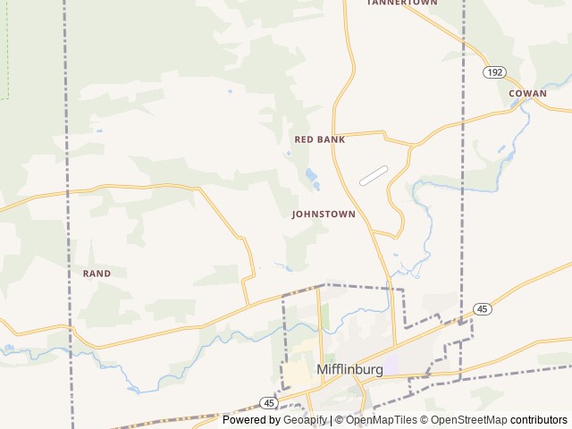 Map for 2022 Forest River RV Sabre 37FBT near Mifflinburg, PA