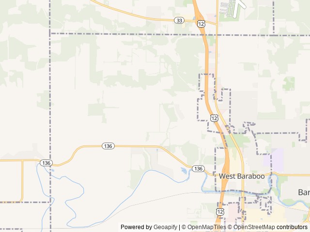 Map of Baraboo RV Resort location at Baraboo, WI, United States