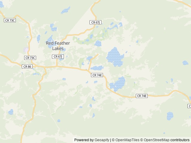 Map of West Lake location at Morrison, CO, United States