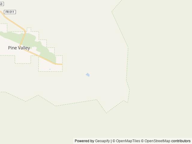Map of Pine Valley Recreation Area location at Cedar City, UT, United States