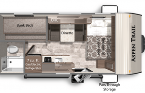 2020 Family Friendly Bunkhouse Adventure Trailer - Dutchmen RV Aspen Trail LE 1760BH