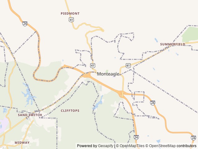 Map for 2022 Grand Design Transcend Xplor 265BH near Monteagle, TN
