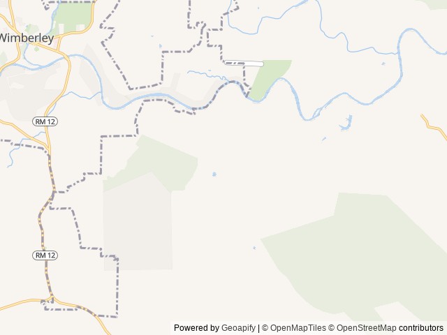 Map of Collective Retreats Hill Country location at Wimberley, TX, United States