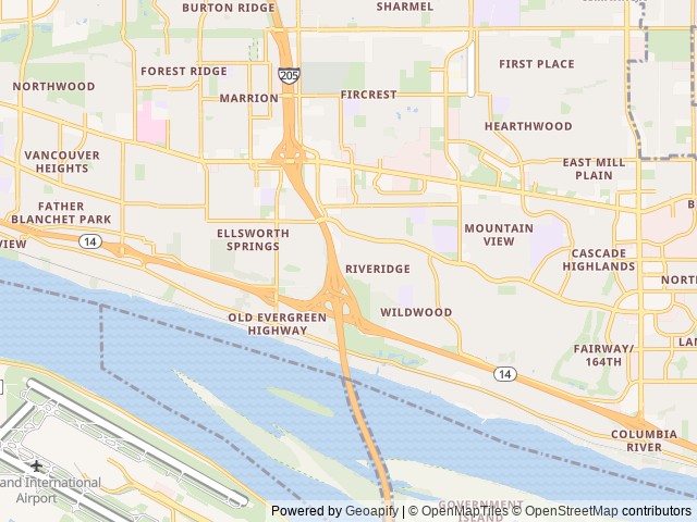 Map for 2021 Family Bunkhouse - No pet deposit! near Vancouver, WA