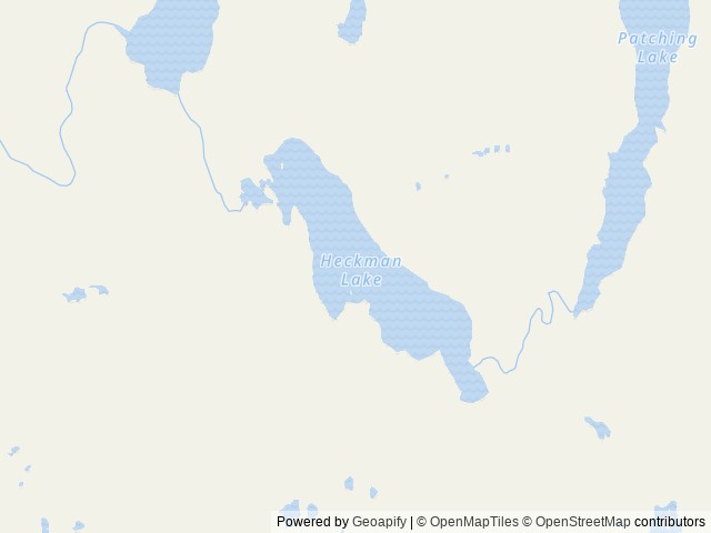 Map of Southeast Heckman Cabin location at Ketchikan, AK, United States