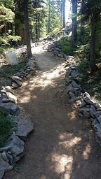 Path to rock steps.