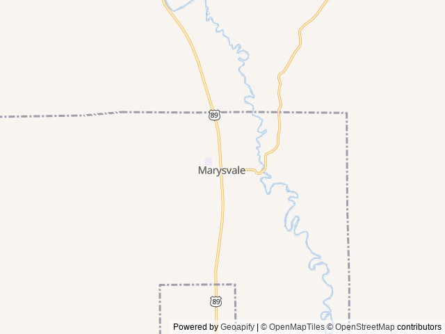 Map of Lizzie and Charlies RV/ATV Park location at Marysvale, UT, United States