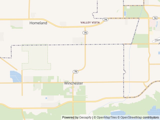 Map for 2015 Forest River RV EVO T2360 near Winchester, CA