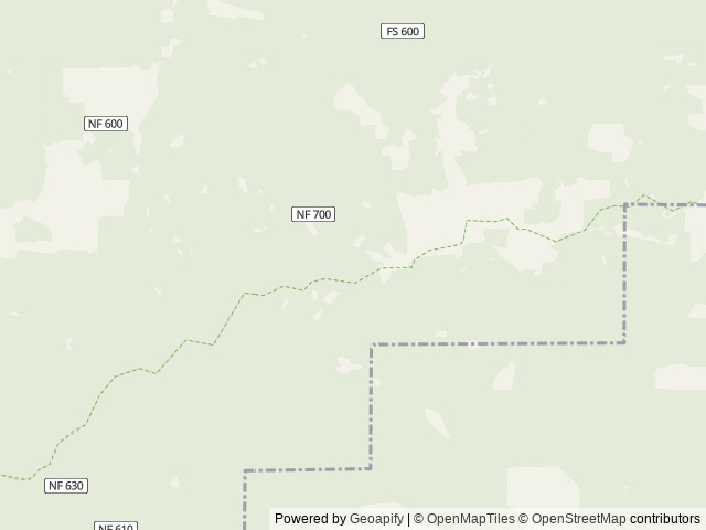 Map of Butler Butte Cabin location at Tiller, OR, United States