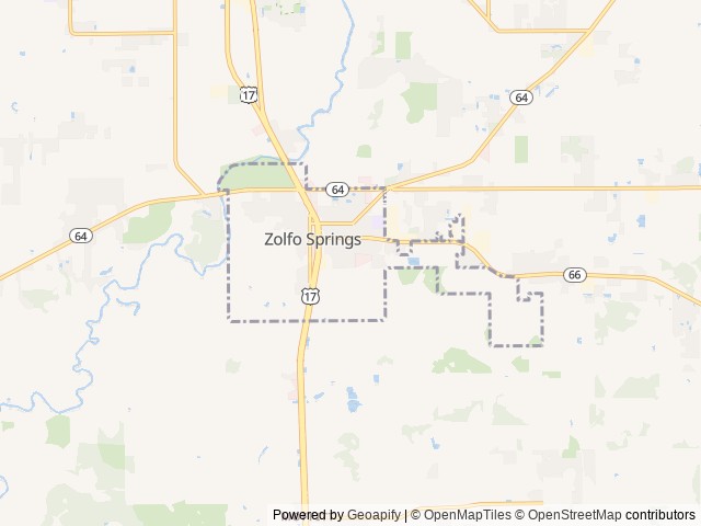 Map of The Oasis at Zolfo Springs location at Zolfo Springs, FL, United States