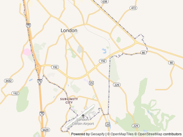 Map for 2022 “The Eli” camper we thought of everything near London, TN