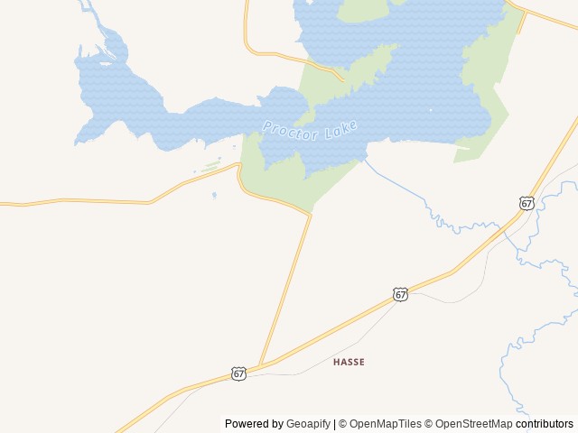 Map of Little Star RV Park location at Comanche, TX, United States
