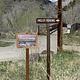Wapiti Campground, sign for angler parking