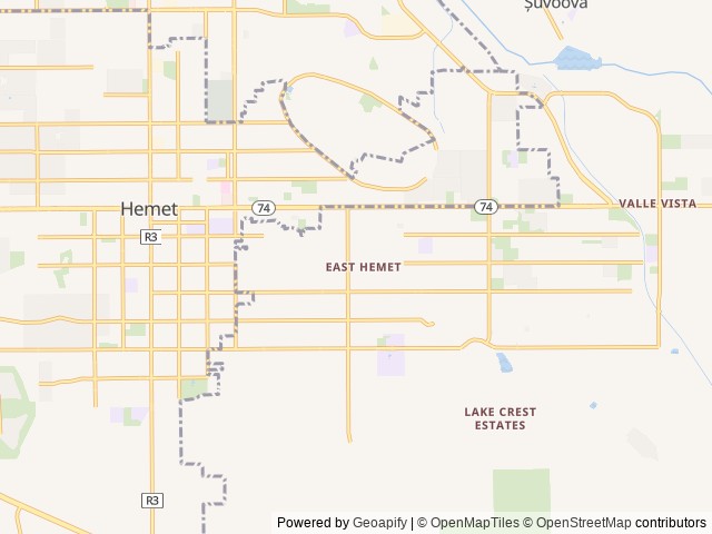 Map for Bradshaw’s Travel Trailer near Hemet, CA