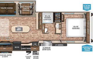 LARGE FAMILY CAMPER WITH PRIVATE QUEEN BEDROOM