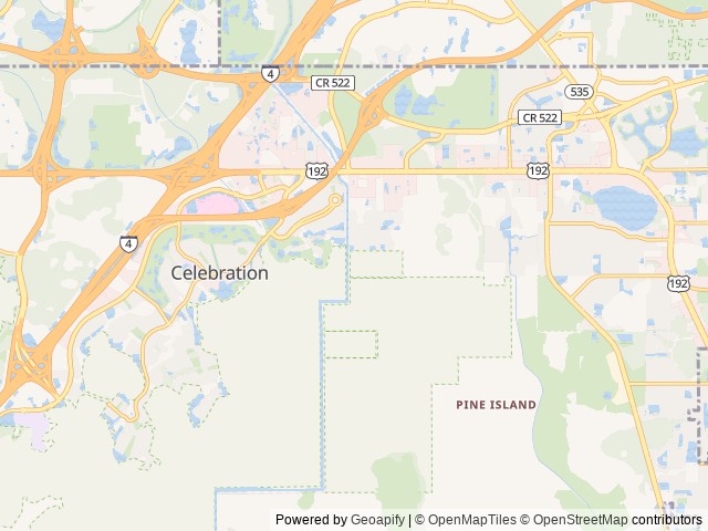 Map of Encore Tropical Palms location at Kissimmee, FL, United States