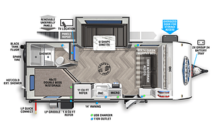 2022 Forest River RV Salem FSX 178BHSK