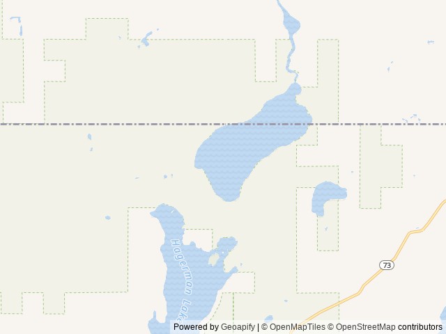 Map of Lake Ottawa Campground location at Iron River, MI, United States