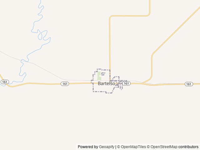 Map for 2024 Forest River RV Cherokee Alpha Wolf 26DBH-L near Bartelso, MO