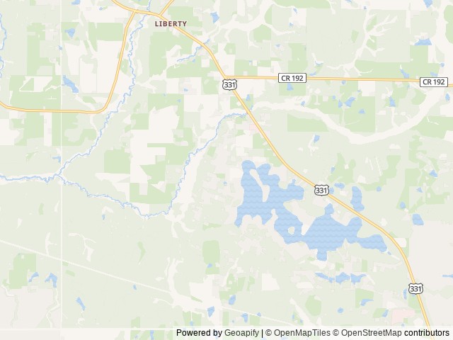 Map of Sunset King Lake RV Resort location at DeFuniak Springs, FL, United States