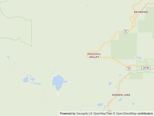 Map of Peaceful Valley location at Morrison, CO, United States