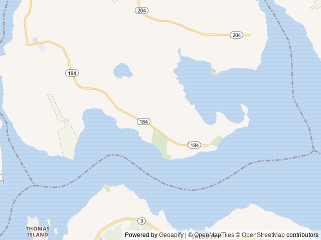 Map of Lamoine State Park location at Lamoine, ME, United States