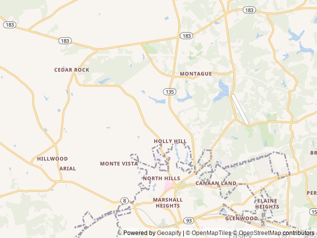 Map for Family, Festival, and Pet Friendly Bunkhouse near Easley, TN