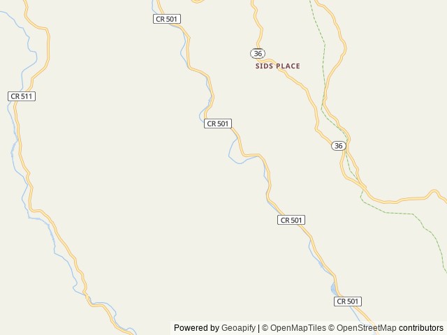 Map of Mad River Campground location at Bridgeville, CA, United States