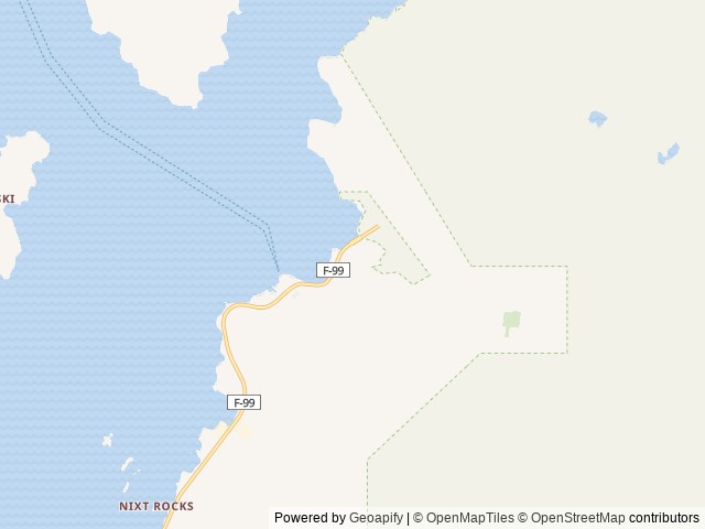 Map of Starrigavan Campground and Day Use location at Sitka, AK, United States