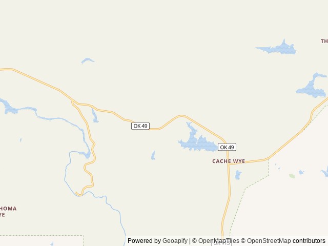 Map of Doris Campground location at Indiahoma, OK, United States