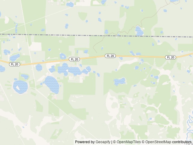 Map of Wolf Pond North location at Youngstown, FL, United States