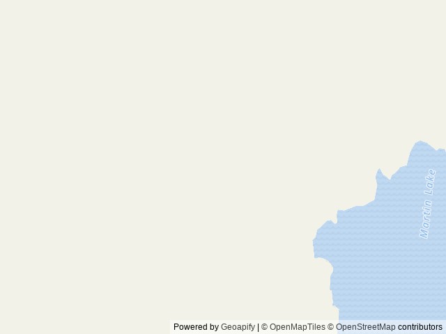Map of Martin Lake Cabin location at Cordova, AK, United States