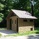 Vault toilet at Quinn Springs