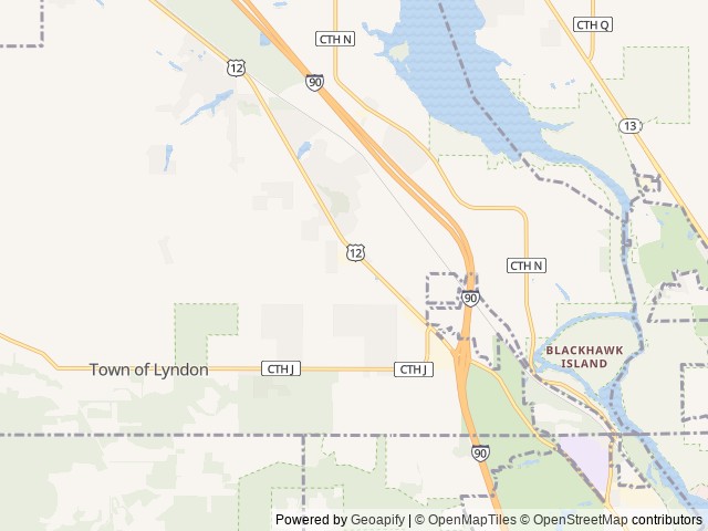 Map of Edge 'O Dells Camping & RV Resort location at Wisconsin Dells, WI, United States