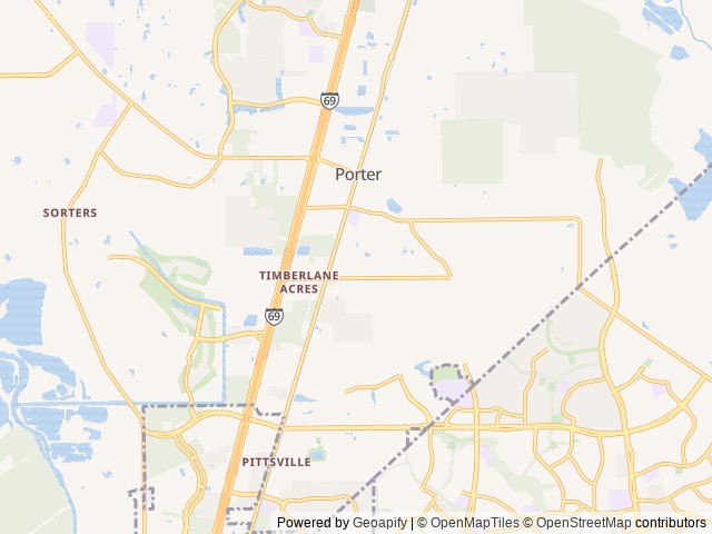 Map of Cunningham Cove - ARCHIVE location at Porter, TX, United States