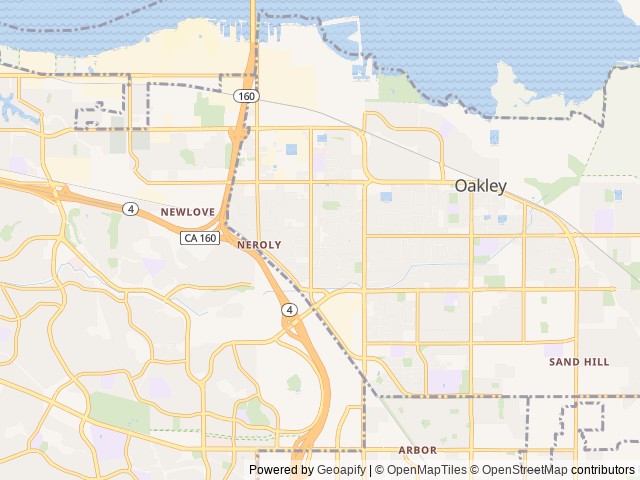 Map for 2023 Winnebago Solis Pocket near Oakley, CA