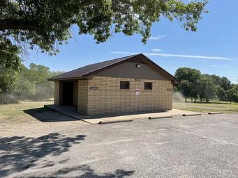 A photo of the renovated H-5 Restroom and Showers in South Holiday Campground 