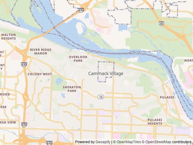 Map for Hybrid Teardrop Camper Toyhauler near Little Rock, AR