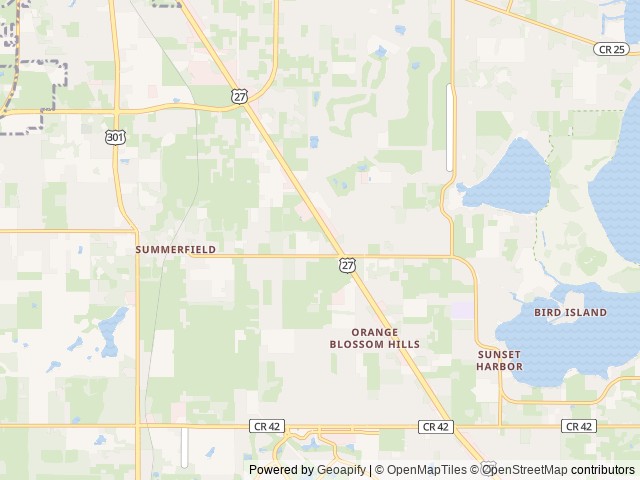 Map of Sunkissed Village RV Resort location at Summerfield, FL, United States