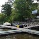 Marina and boat dock at High Rock Lake Campground